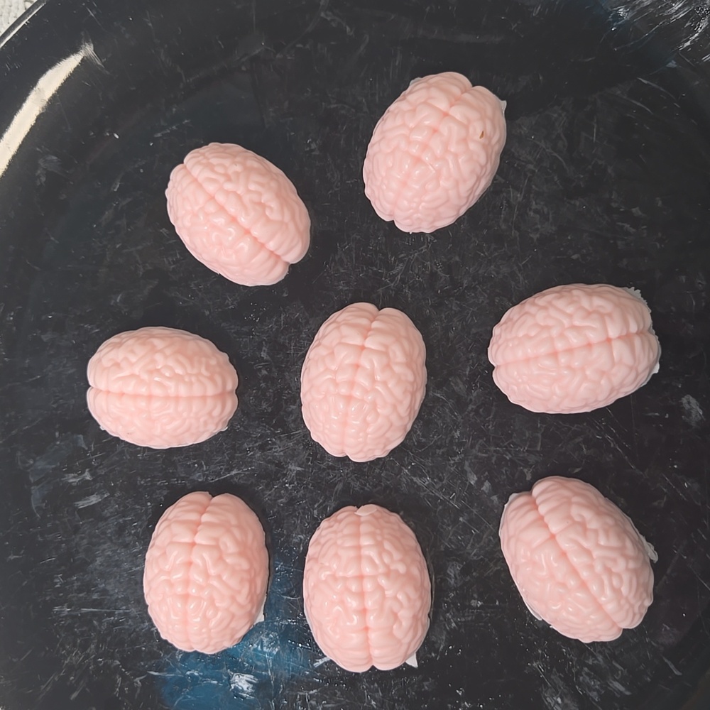 LAST 1❤️Hand Crafted Mini 🧠Brains 8 pack Mini Strawberry Soaps - Picture 2 of 5